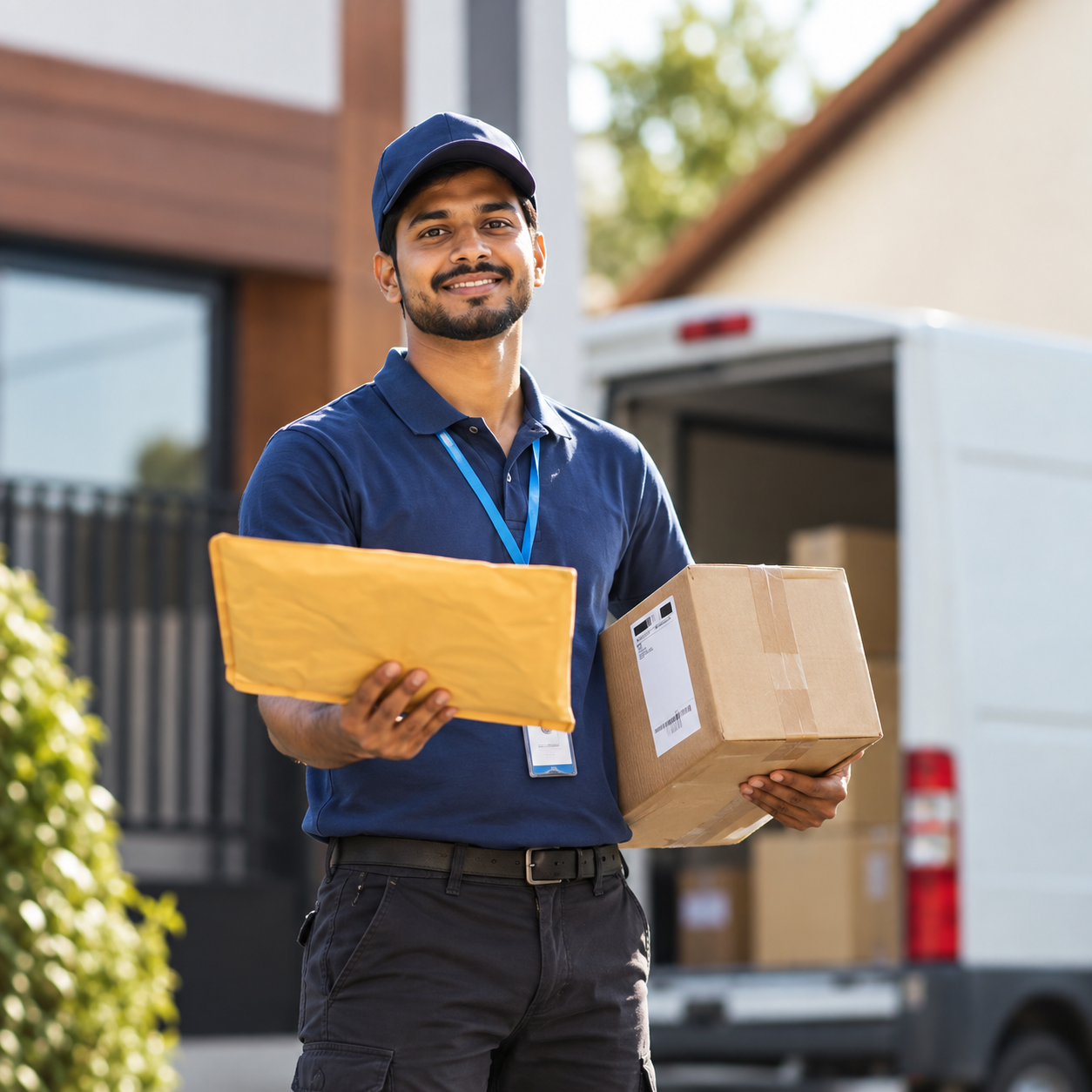 Secure document and parcel delivery support