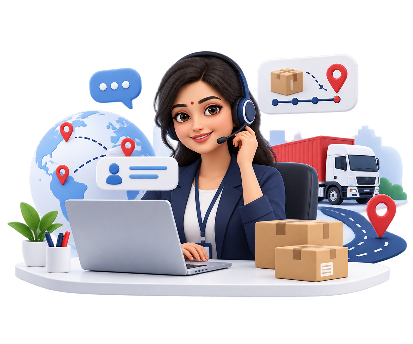 Shree Radhe Logistics customer support and shipment assistance